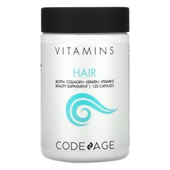 CodeAge, вітаміни, для здоров'я волосся, 120 капсул