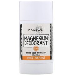 Дезодорант з магнієм, солодкий апельсин, Magsol, 80 г