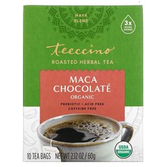 Трав'яний чай з цикорію зі смаком шоколаду без кофеїну Teeccino (Chicory Tea) 10 пакетів 60 г