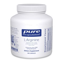 Аргінін Pure Encapsulations (L-Arginine) 180 капсул