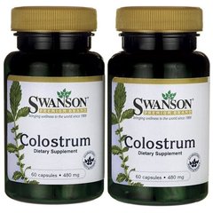 Молозиво, Colostrum, Swanson, 480 мг 120 капсул