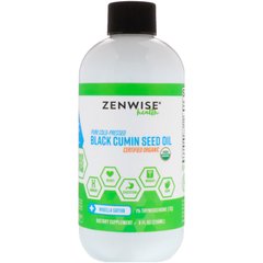 Органический продукт, чистое масло семян черного тмина холодного отжима, Zenwise Health, 8 ж. унц. (236 мл) купить в Киеве и Украине