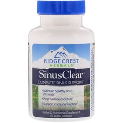 Пищевая добавка RidgeCrest Herbals (Sinus Clear) 60 капсул купить в Киеве и Украине