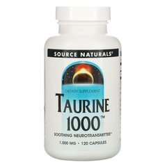 Таурин, Taurine, Source Naturals, 1000 мг, 120 капсул купить в Киеве и Украине