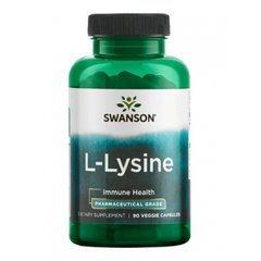 L-Лізин Swanson (L-Lysine) 90 капсул (до 01.23)