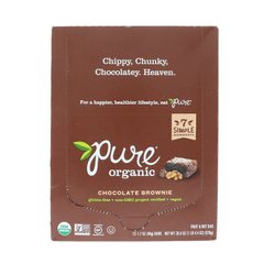 Батончики с шоколадным брауни Pure Organic (Chocolate) 12 бат. купить в Киеве и Украине