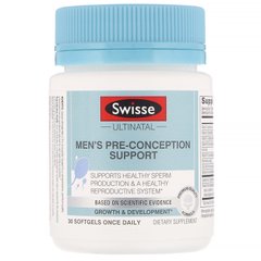 Підтримка перед зачаттям для чоловіків, Swisse, 30 м'яких таблеток