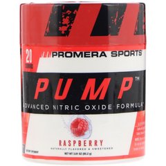 Pump, покращена формула оксиду азоту, малина, Promera Sports, 3,01 унції (85,2 г)