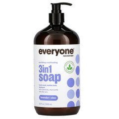 Піна шампунь гель для душу 3 в 1 лаванда і алое EO Products (Everyone Soap for Every Body) 3 в 1 946 мл