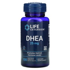 ДГЭА Life Extension (DHEA) 25 мг 100 растворимых во рту таблеток купить в Киеве и Украине