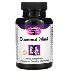 Покращення пам'яті і роботи мозку Dragon Herbs (Diamond Mind) 500 мг 100 капсул