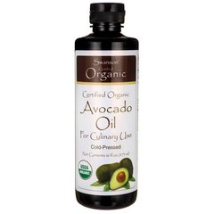 Сертифікована органічна олія авокадо, Certified Organic Avocado Oil, Swanson, 475 мл
