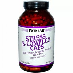Вітаміни групи В комплекс Twinlab (Stress B-Complex) 250 капсул