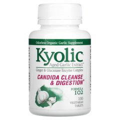 Формула 102 очищення від кандиди і покращення травлення, Kyolic, 100 вегетаріанських таблеток