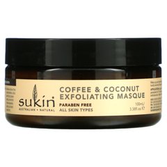 Sukin, Відлущувальна маска з кавою та кокосом, 3,38 рідких унцій (100 мл)