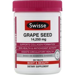 Насіння винограду, Grape Seed, Swisse, 14250 мг, 300 таблеток
