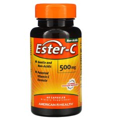 Естер С, Ester-C, American Health, 500 мг, 60 капсул