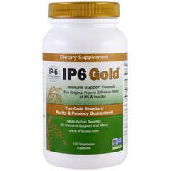 IP6 Gold, формула для поддержки иммунитета, IP-6 International, 120 капсул в растительной оболочке купить в Киеве и Украине