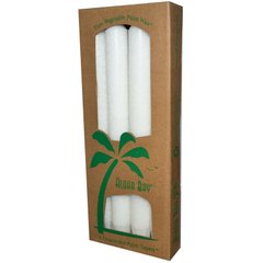Свечи из пальмового воска, без запаха, белые, Aloha Bay, 4 шт., длина 9 дюймов (23 см) купить в Киеве и Украине
