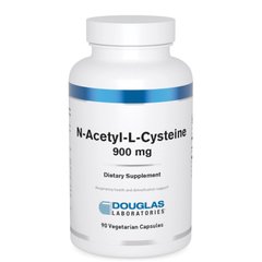 Ацетилцистеїн Douglas Laboratories (N-Acetyl-L-Cysteine) 900 мг 90 рослинних капсул
