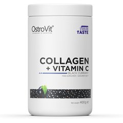 Коллаген и витамин С вкус черная смородина OstroVit (Collagen + Vitamin C) 400 г купить в Киеве и Украине