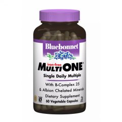 Мультивітаміни без заліза Bluebonnet Nutrition (MultiONE) 60 гелевих капсул