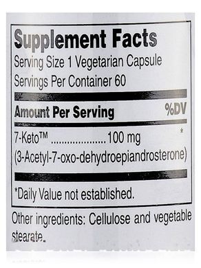7-Кето Douglas Laboratories (7-KETO) 100 мг 60 вегетарианских капсул купить в Киеве и Украине