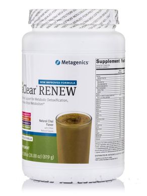 Поживна суміш для очищення організму з рисовим та гороховим протеїном чайний аромат Metagenics (UltraClear RENEW Rice & Pea Protein Formula) 819 г