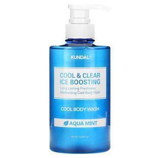 Kundal, Cool & Clear Ice Boosting, Cool Body Wash, Aqua Mint, 16.9 fl oz (500 ml) купить в Киеве и Украине