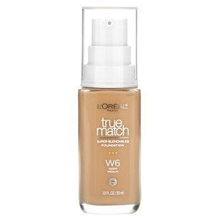 L'Or&eacute;al, True Match, чудова розтушовувана тональна основа, W6, тепла середня, 30 мл (1 рідк. унція)