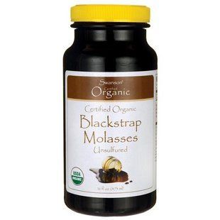 Сертифицированная органическая патока, Certified Organic Blackstrap Molasses, Swanson, 473 мл купить в Киеве и Украине