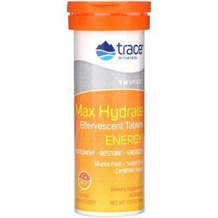 High-Performance Tablets for Electrolyte Removal, Orange, Trace Minerals Research, 1.55 oz (44 g)