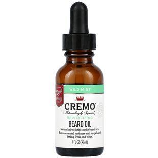 Cremo, Олія для бороди, дика м'ята, 1 рідка унція (30 мл)