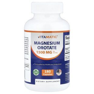 Vitamatic, оротат магния, 180 капсул (500 мг в 1 капсуле) купить в Киеве и Украине