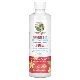 MaryRuth's, Women's 40+ Multivitamin with Hormonal Support, Vanilla Peach, 15.22 fl oz (450 ml)
