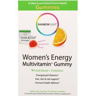 Мультивитамины для женщин со вкусом апельсиновой цедры Rainbow Light (Multivitamin) 30 пакетиков купить в Киеве и Украине
