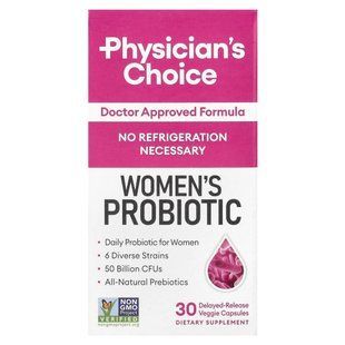 Physician's Choice, Women's Probiotic, 50 Billion CFUs, 30 Delayed-Release Veggie Capsules купить в Киеве и Украине