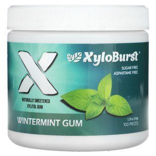 Xyloburst, Xylitol Gum, Wintermint Gum, 100 Pieces, 5.29 oz (150 g) купить в Киеве и Украине