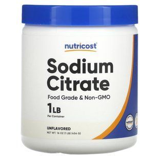 Nutricost, Sodium Citrate, Unflavored, 16 oz (454 g)