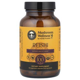 Herb Pharm, Mushroom Wellness&trade;, Reishi, 90 Vegetarian Capsules (333 mg per Capsule)