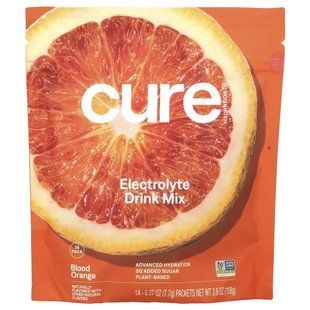 Cure Hydration, Electrolyte Drink Mix, Blood Orange, 14 Packets, 0.27 oz (7.7 g) Each купить в Киеве и Украине