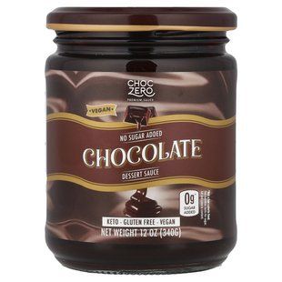 ChocZero, Dessert Sauce, Chocolate, 12 oz (340 g)