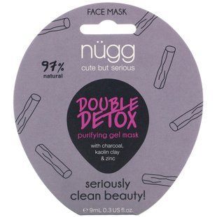 Очищаюча гелева маска, Double Detox Purifying Gel Mask, Nugg, 9 мл