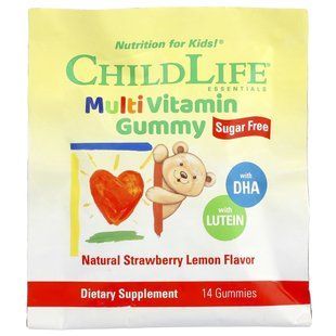 ChildLife Essentials, Multivitamin Gummy, Natural Strawberry Lemon, 14 Gummies купить в Киеве и Украине