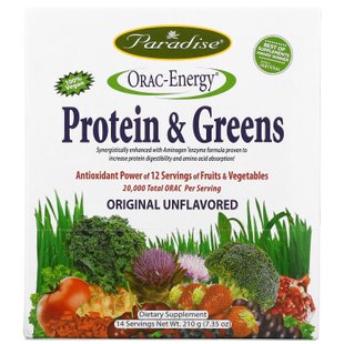 Антиоксиданты ОРАС Paradise Herbs (ORAC-Energy Protein) 14 пакетов 15 г купить в Киеве и Украине