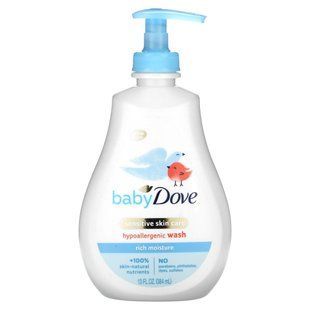 Dove, Baby, Hypoallergenic Wash, Rich Moisture, 13 fl oz (384 ml)