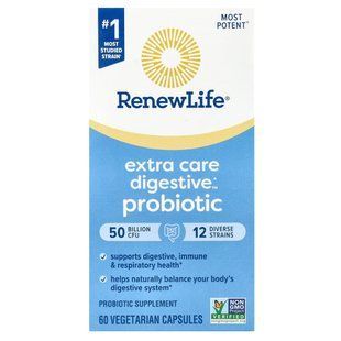 Пробіотики для жінок Renew Life (Ultimate Flora Extra Care Probiotic) 50 мільярдів живих культур 60 капсул