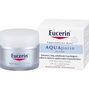 АП Крем увлажняющий дневной для всех типов кожи с УФ 25, AP Moisturizing Day Cream for all skin types with UV 25, Eucerin, 50 мл купить в Киеве и Украине