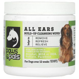 Paws & Pals, All Ears, Build-Up Cleaning Wipes, For Dogs, 100 Wipes купить в Киеве и Украине