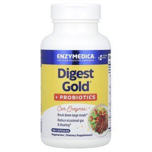 Дайджест Золота + пробіотики, Enzymedica, 180 капсул